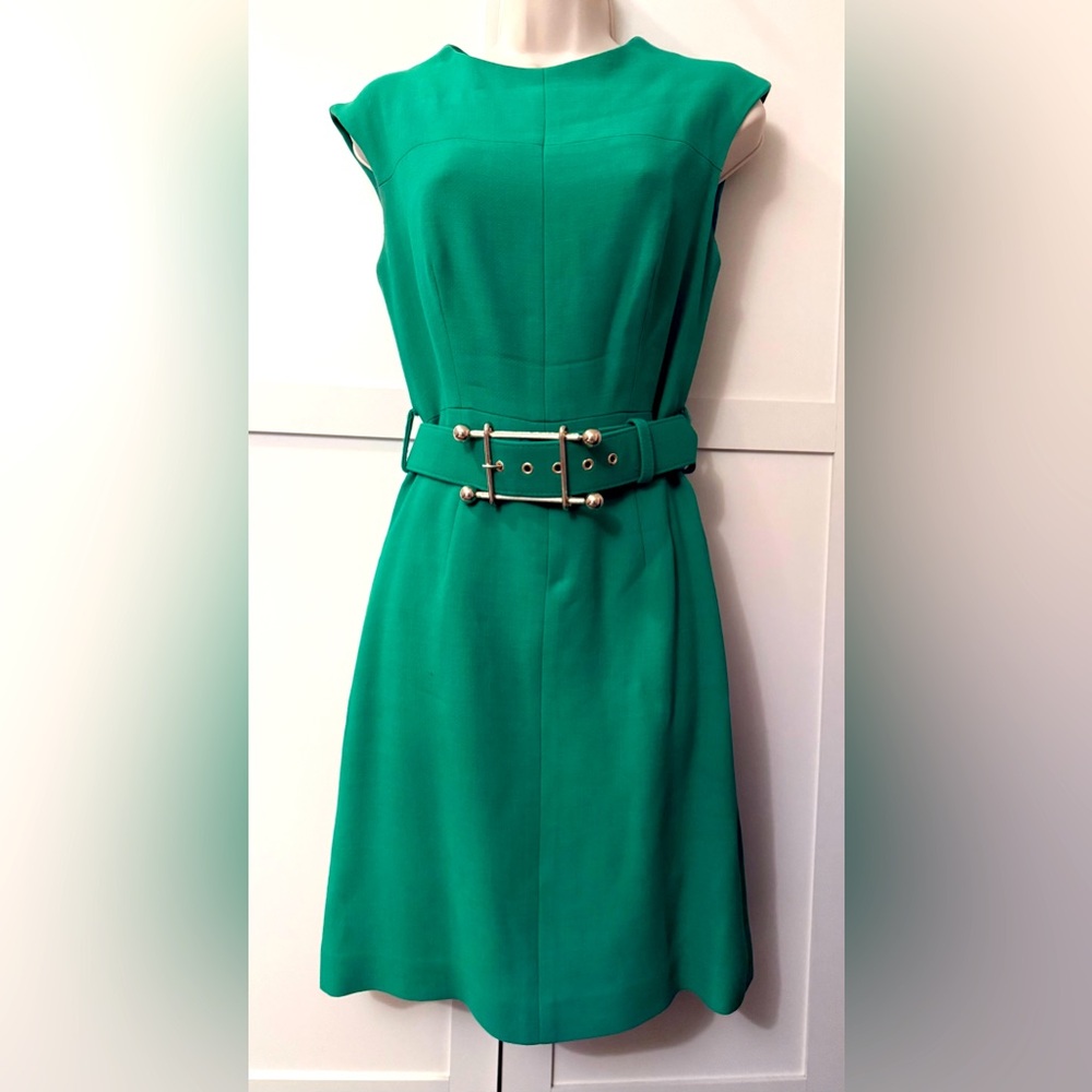 Milly Kelly Green Sheath Dress sz 2